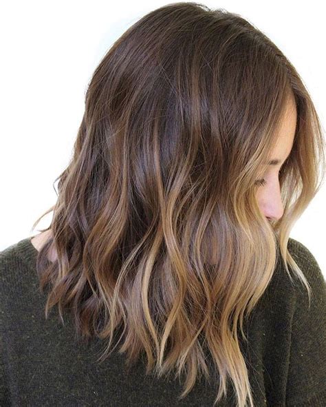 medium brown hair balayage|balayage for brunettes medium length.